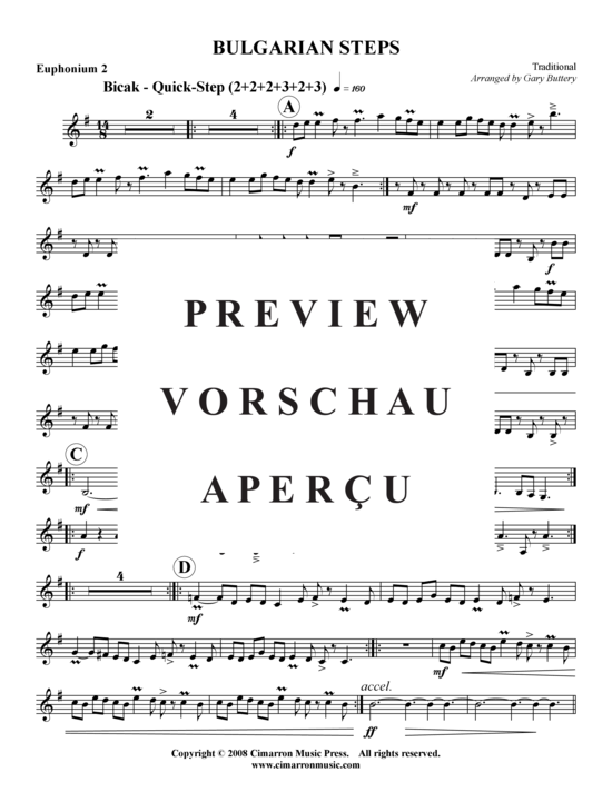 Product gallery: Page 5 of 21 Bulgarian Steps , , (Tuba Quartet: 2x Baritone, 2xTuba)