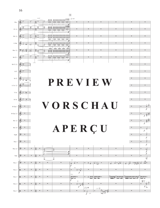 Product gallery: Page 20 of 21 Fanfares (complete set)  (Band oder Holzbläser Ensemble) , ,  (score and parts)