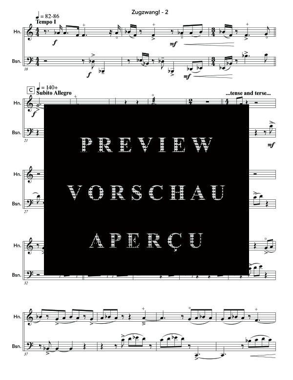 Produktgalerie: Seite 7 von 11 Zugzwang!, , (Horn in F und Fagott)