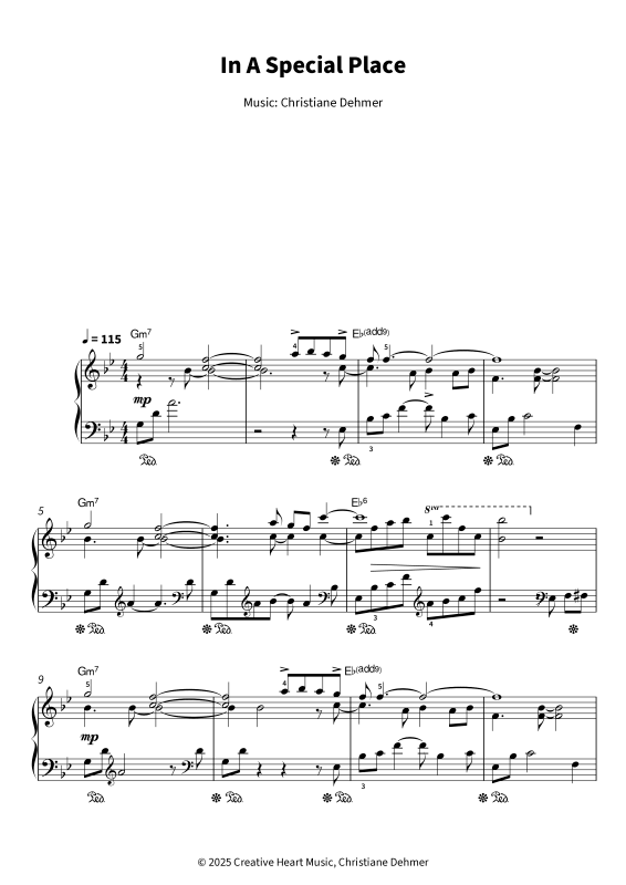 Produktgalerie: Seite 1 von 7 In A Special Place, , Klavier Solo