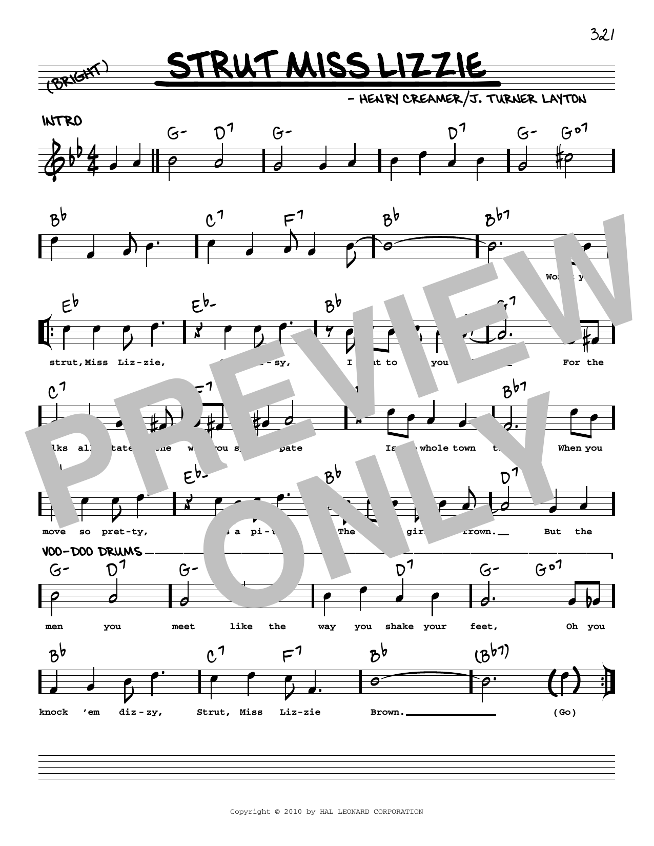 Produktbild zu: Strut Miss Lizzie (arr. Robert Rawlins)
