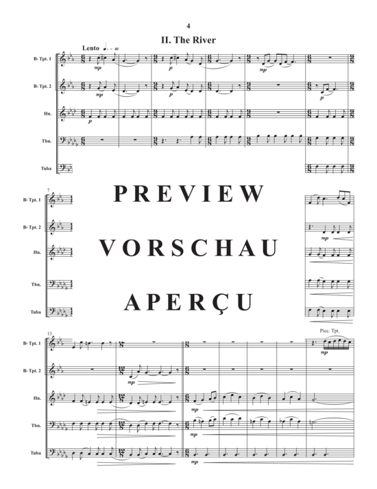 Produktgalerie: Seite 6 von 21 Montreal Suite , , (Blechbläser Quintett)