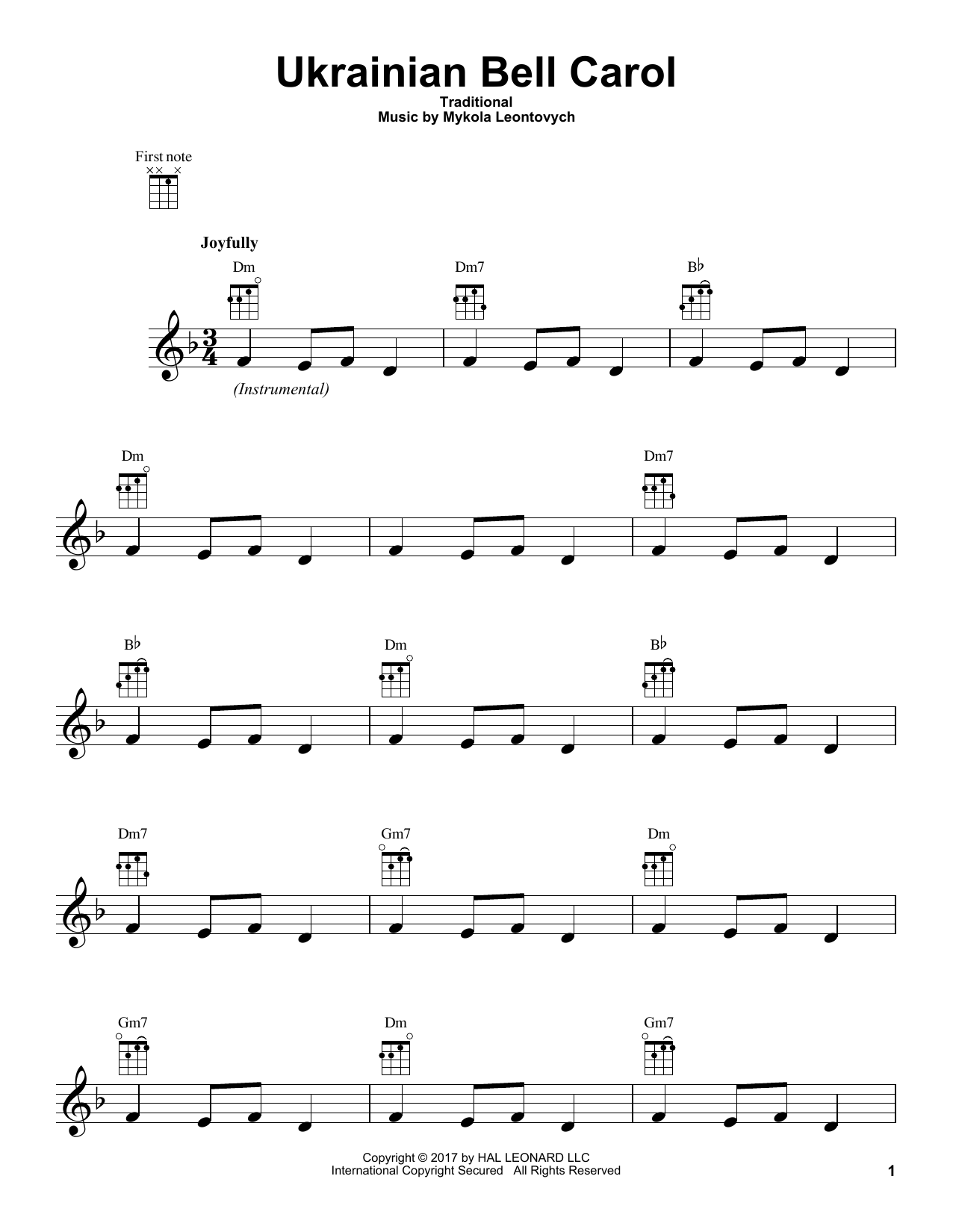 Product gallery: Page 1 of 1 Ukrainian Bell Carol, Traditional