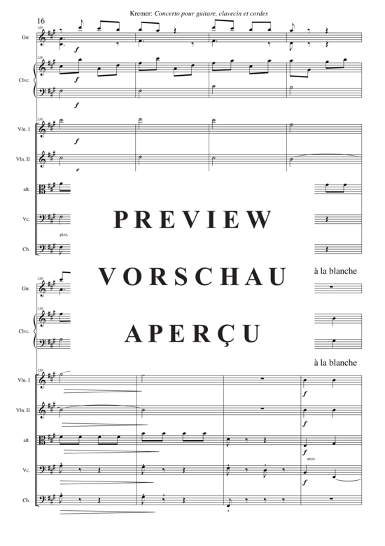 Product gallery: Page 17 of 21 Concerto pour guitare, clavecin et orchestre à cordes , , (guitar, harpsichord + string orchestra)