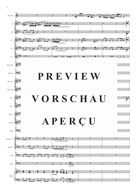 Produktgalerie: Seite 11 von 11 Trompetenkonzert D-Dur, , Concert Band und Solo Trompete in D