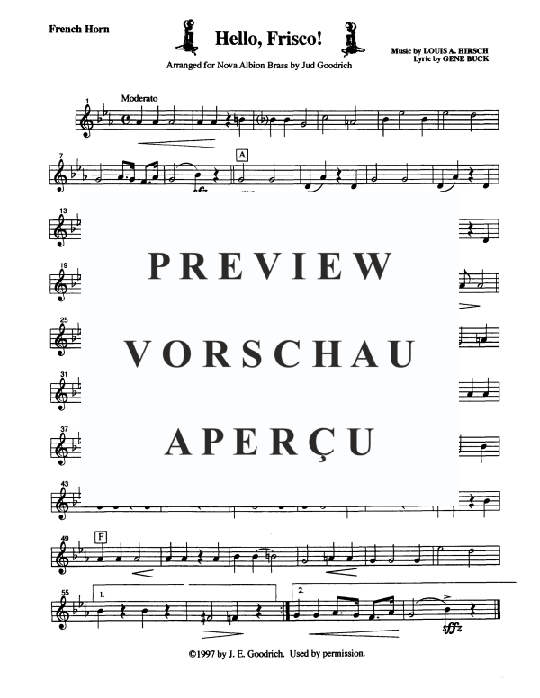 Produktgalerie: Seite 11 von 11 Hello, Frisco!, , Blechbläser Quintett