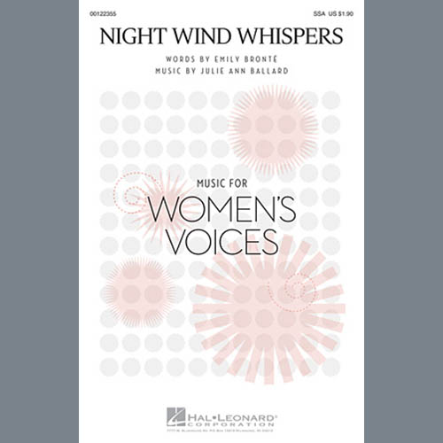 cover: Night Wind Whispers, Julie Ann Ballard, Chor