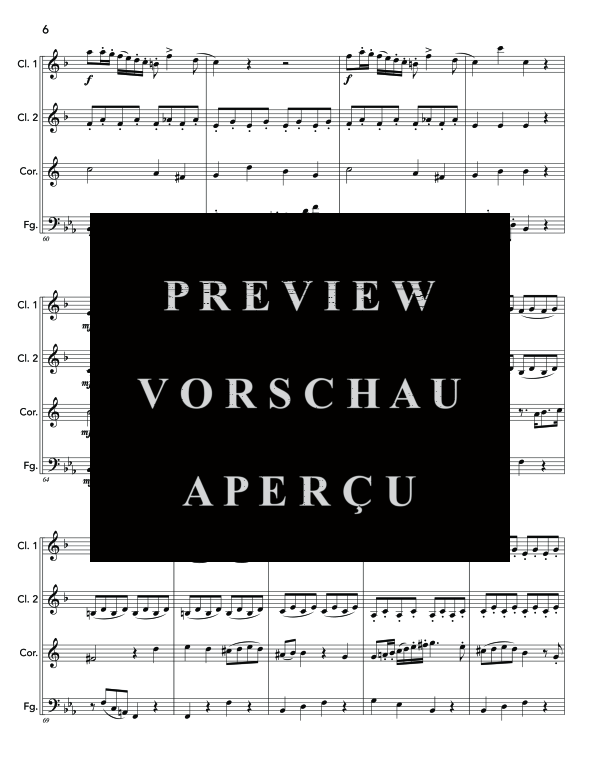 Product gallery: Page 10 of 11 Quartetto, , (woodwind quartet 2x clarinet, horn and bassoon)