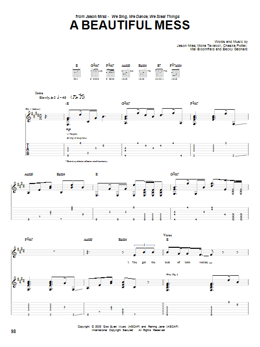 Product gallery: Page 1 of 1 A Beautiful Mess, Jason Mraz