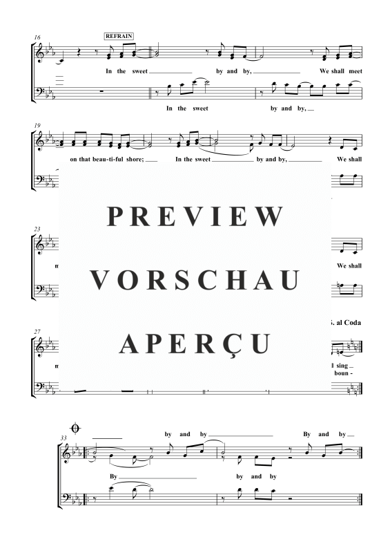 Produktgalerie: Seite 4 von 11 Sweet By And By, , Gemischter Chor SAB und Klavier