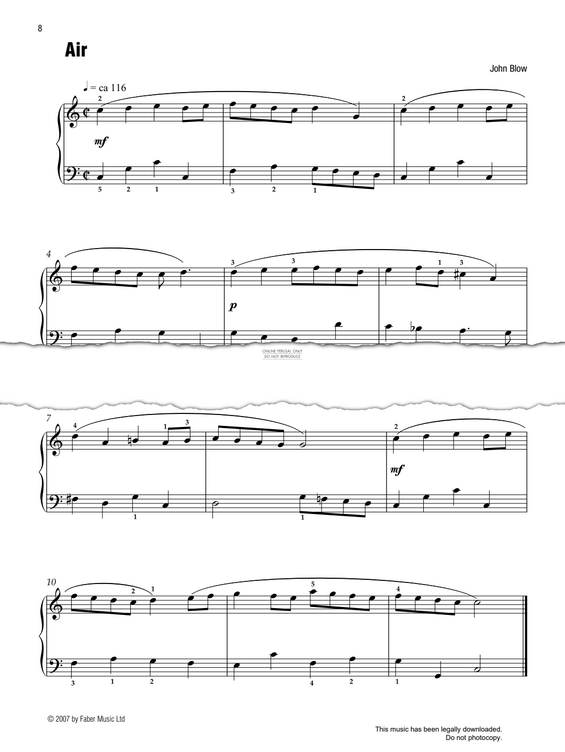 gallery: Air (Best of Grade 1 Piano), John Blow