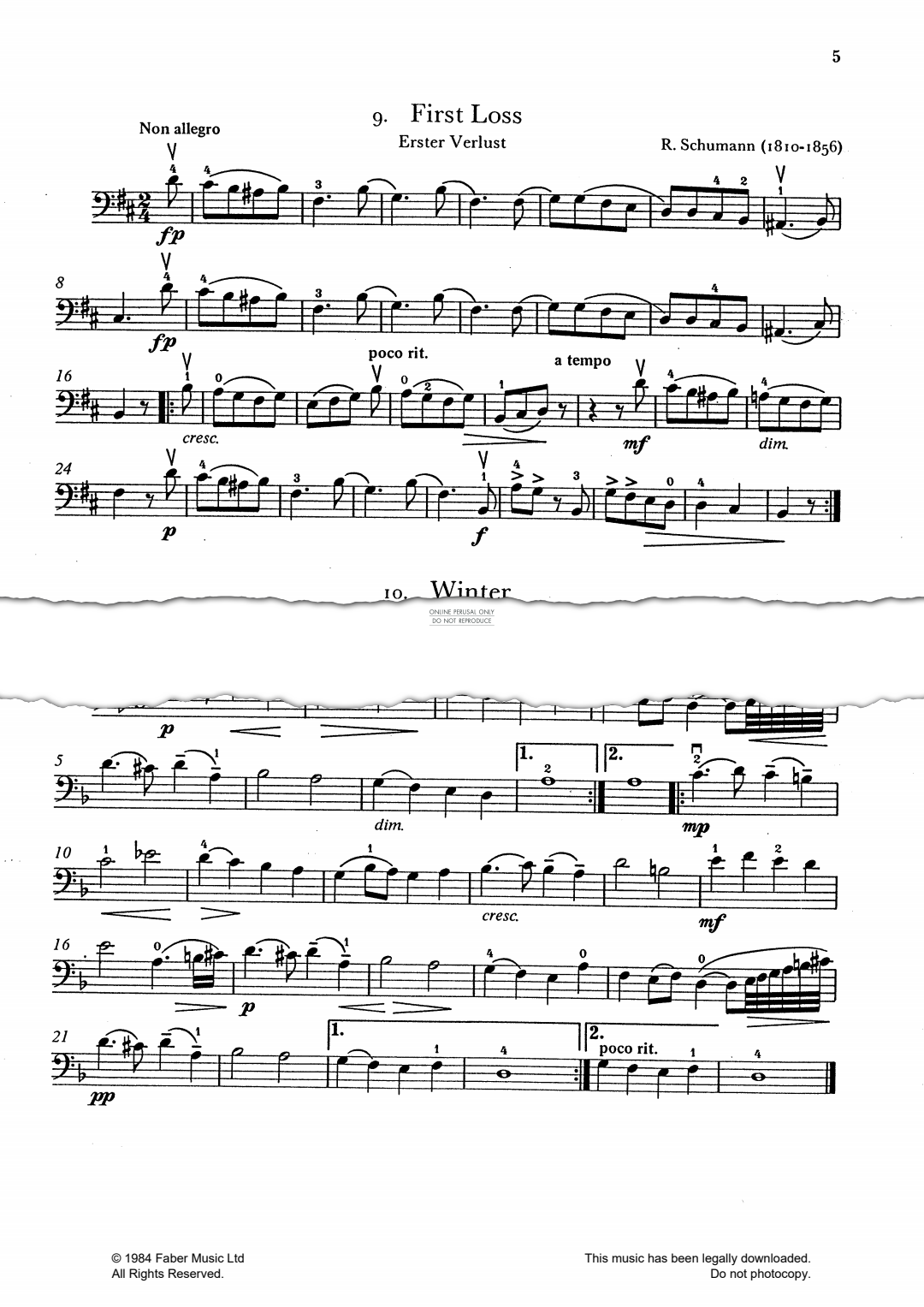 Produktgalerie: Seite 1 von 1 Winter (from 'Der Getreue Musik-Meister), Georg Philipp Telemann, Klavier, Violoncello