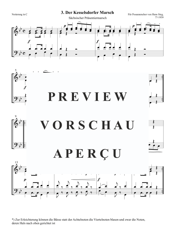 Product gallery: Page 2 of 5 Der Kesselsdorfer Marsch, , Trombone Choir