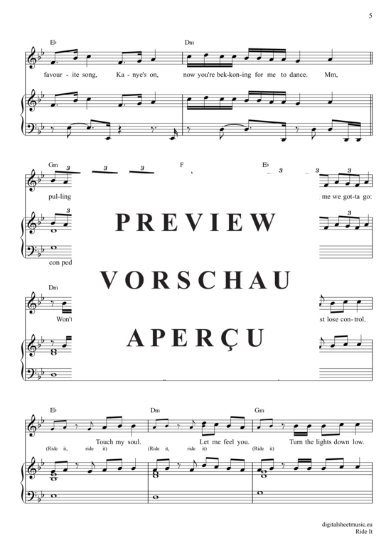 gallery: Ride It , Regard, Klavier und Gesang