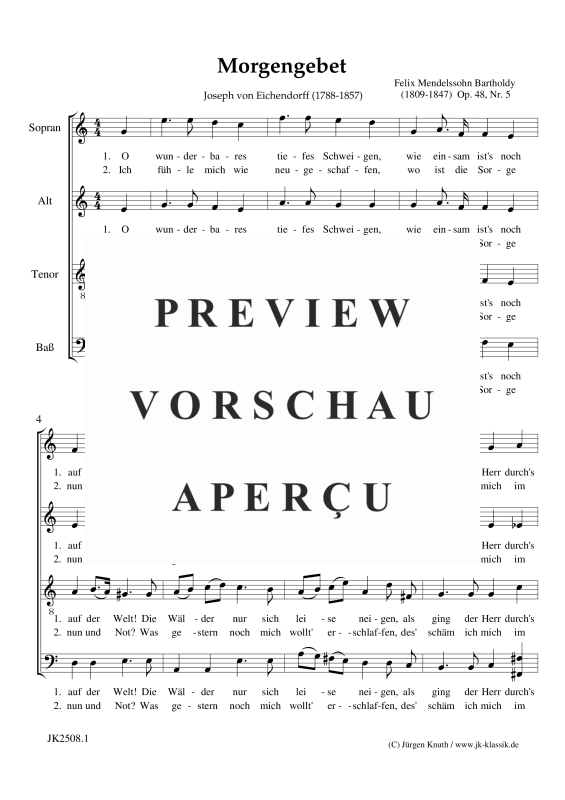 Produktgalerie: Seite 5 von 7 O wunderbares tiefes Schweigen (Morgengebet), , Gemischter Chor