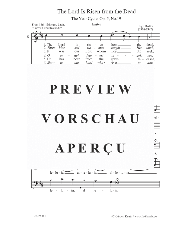 gallery: The Lord Is Risen from the Dead , , (Gemischter Chor)