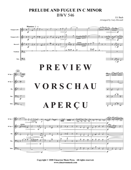 gallery: Prelude und Fuge in C-Moll , , (Blechbläserquintett)