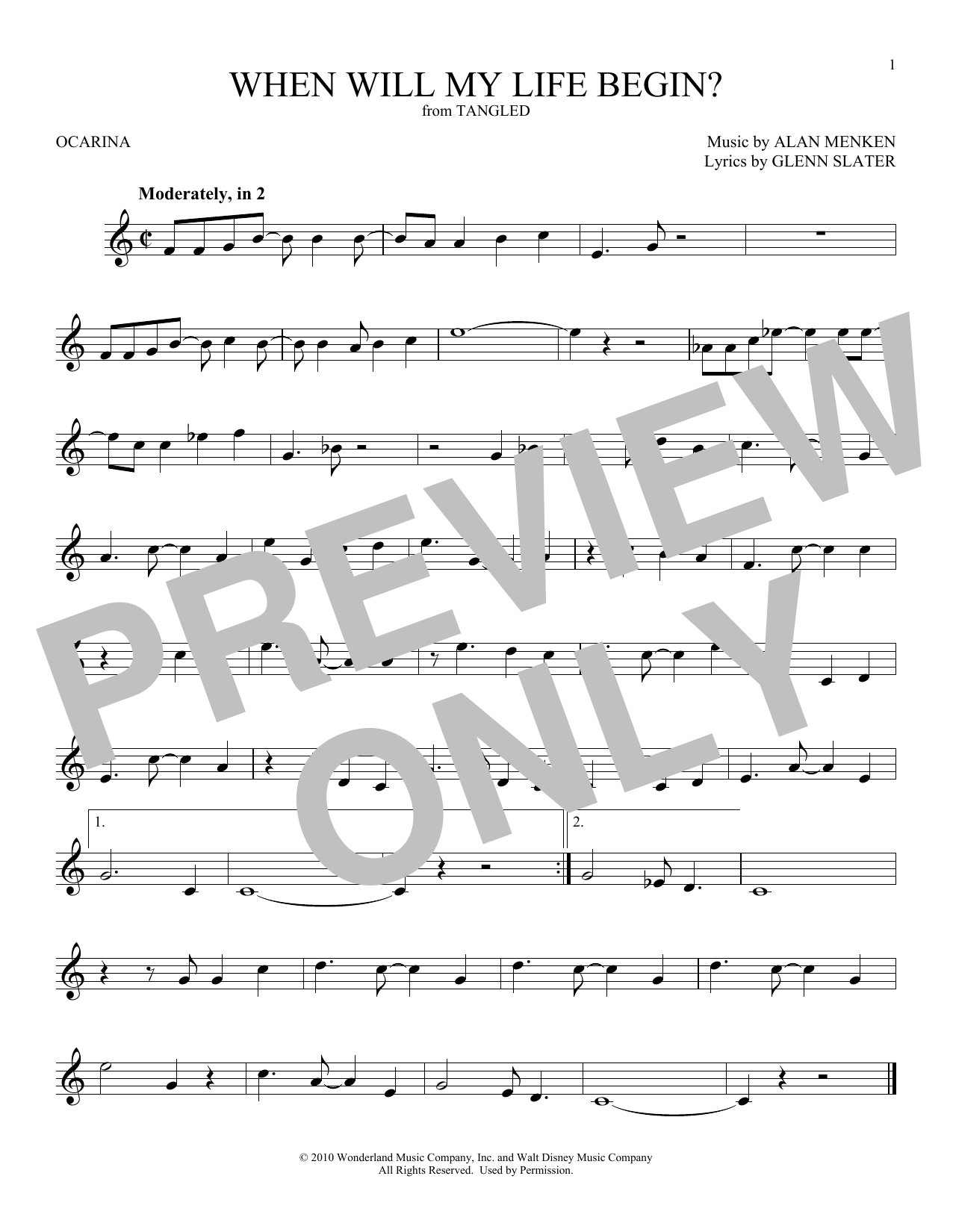 Product gallery: Page 1 of 1 When Will My Life Begin? (from Tangled), Mandy Moore