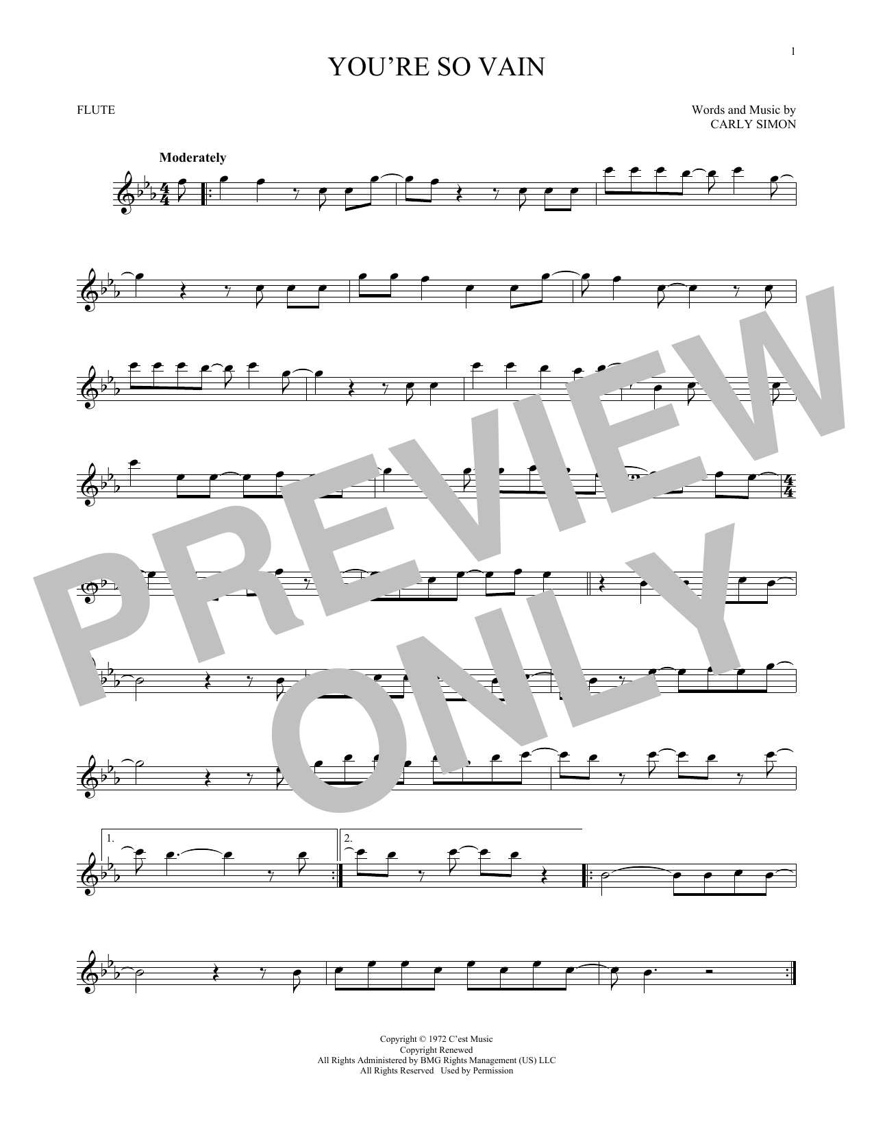 Product gallery: Page 1 of 1 You're So Vain, Carly Simon