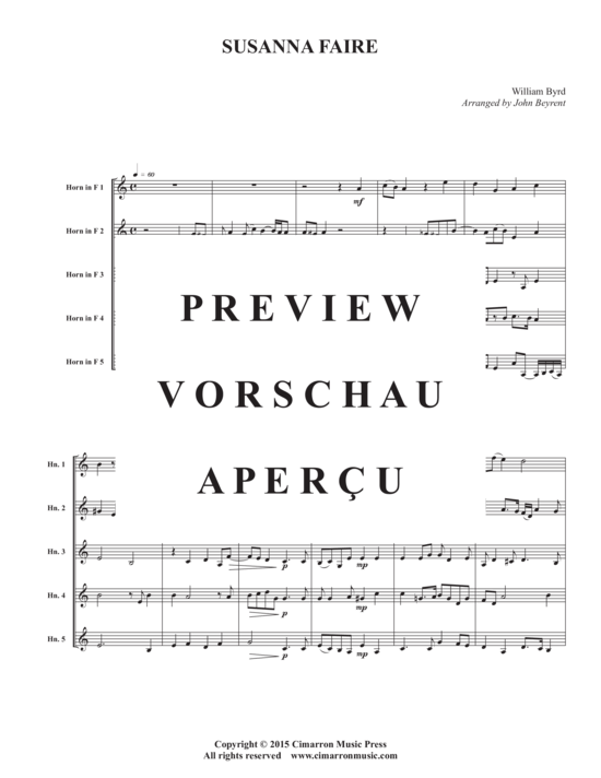 Produktgalerie: Seite 3 von 9 Susanna Faire , , (Horn Quintett)