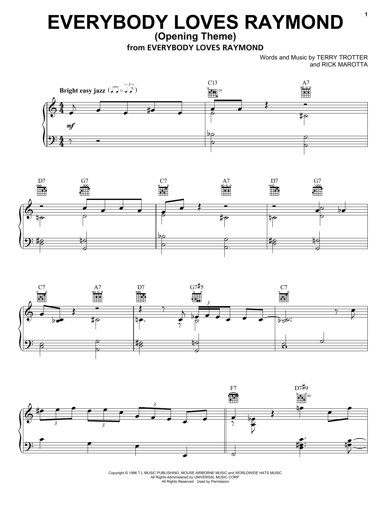 Produktbild zu: Everybody Loves Raymond (Opening Theme)
