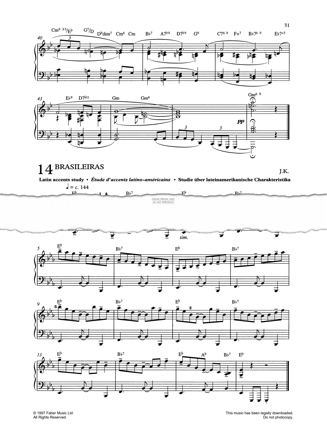 Produktgalerie: Seite 1 von 1 Brasileiras, John Kember, Klavier