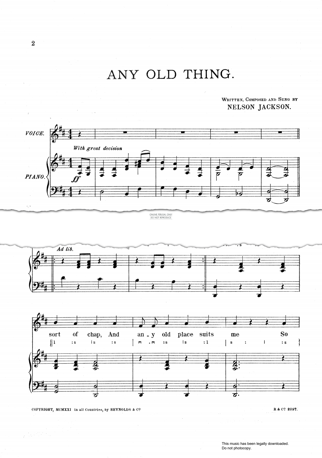 Product picture to: Any Old Thing