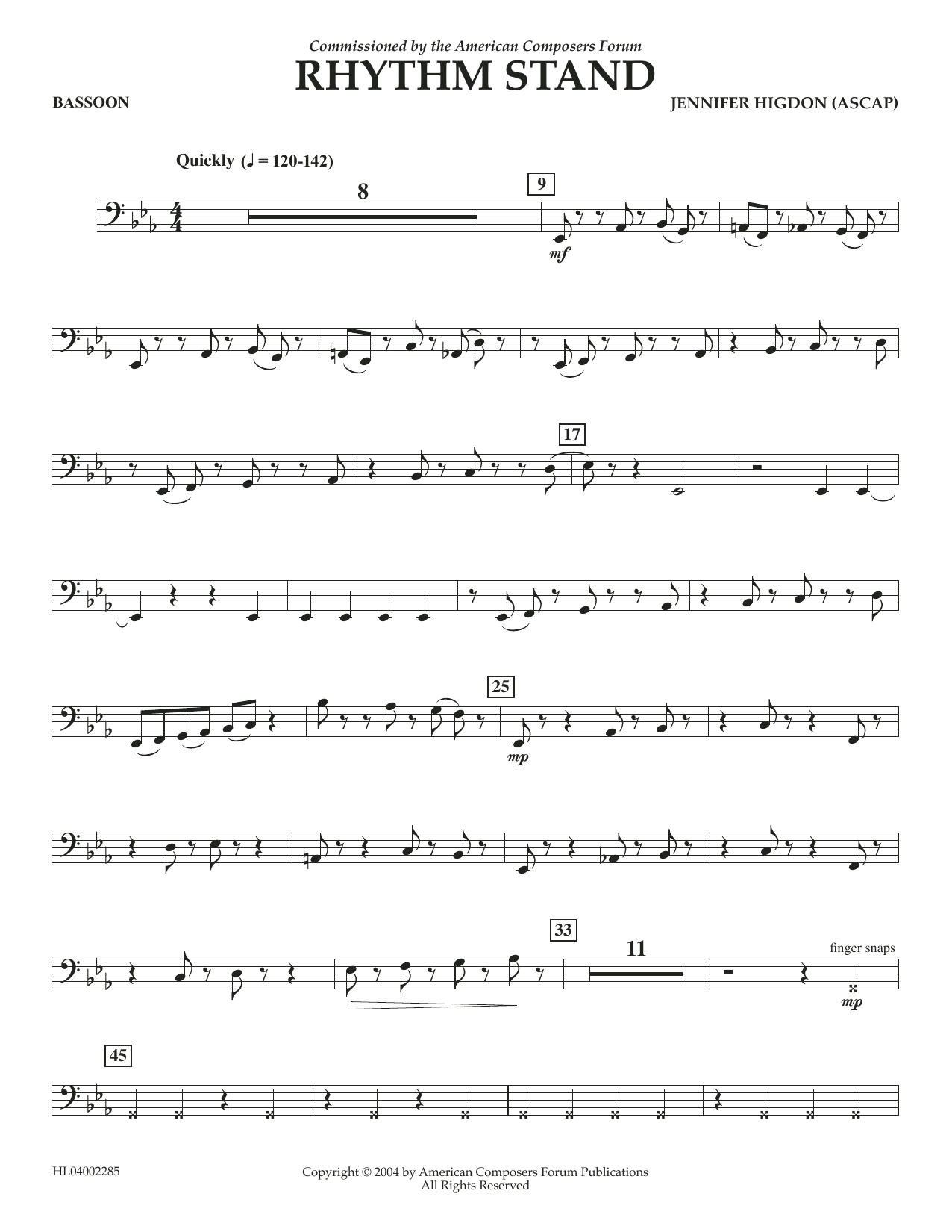 Produktbild zu: Rhythm Stand - Bassoon