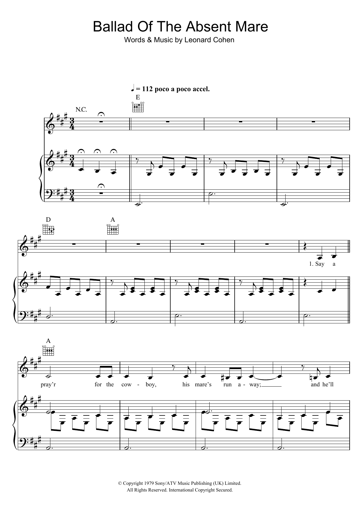 Produktbild zu: Ballad Of The Absent Mare