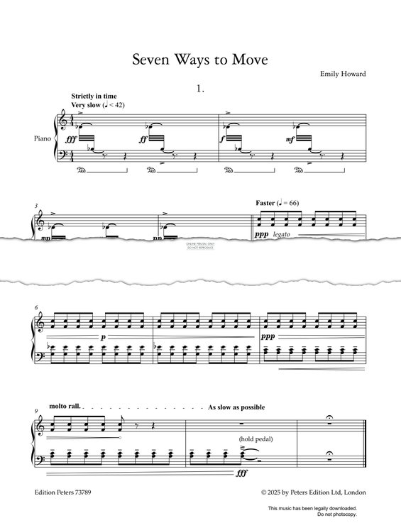 Produktgalerie: Seite 1 von 1 Seven Ways To Move, Emily Howard, Klavier