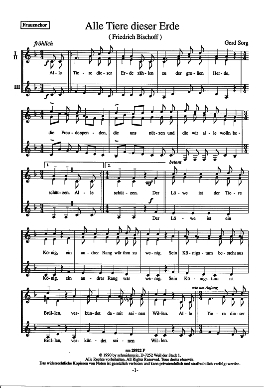 Product picture to: Alle Tiere dieser Erde Georg Sorg