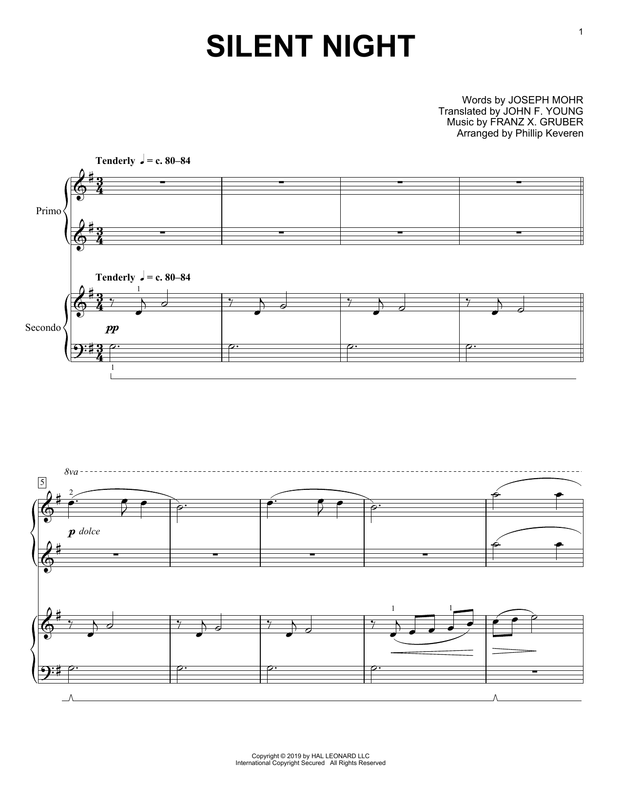 Product picture to: Silent Night (arr. Phillip Keveren)