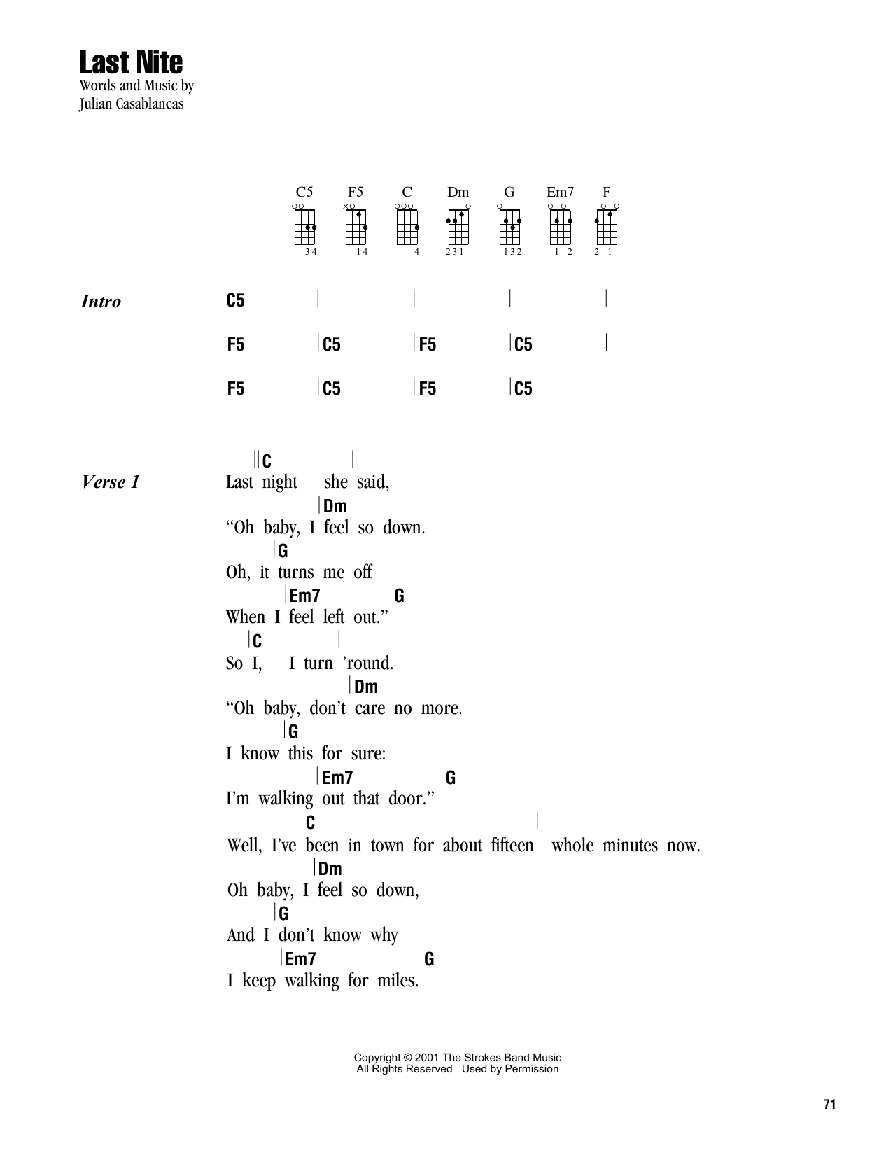 Product gallery: Page 1 of 1 Last Nite, The Strokes