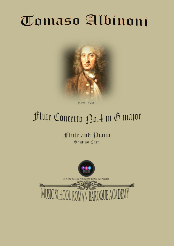 Product picture to: Flute Concerto No.4 in G-Dur Op.5Tomaso Albinoni
