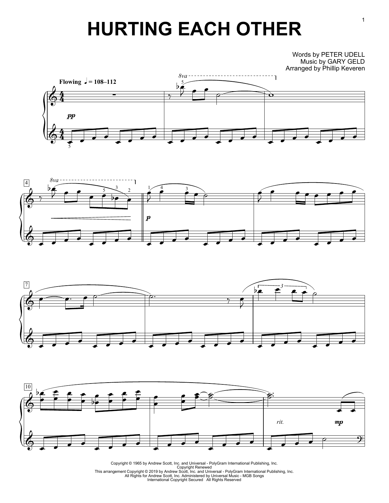 Produktbild zu: Hurting Each Other (arr. Phillip Keveren)