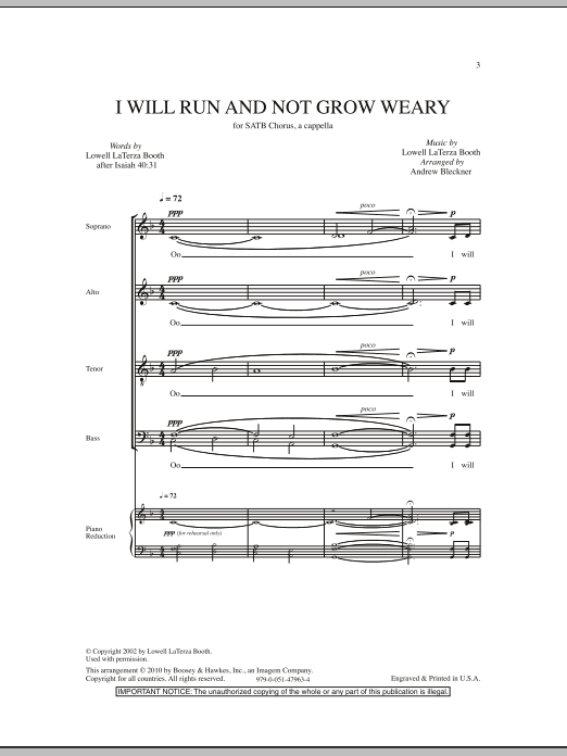 Product picture to: I Will Run And Not Grow Weary