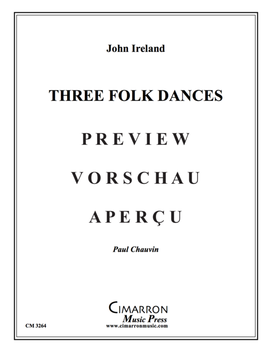 Produktgalerie: Seite 2 von 21 Three Folk Dances , , (Blechbläserquintett)