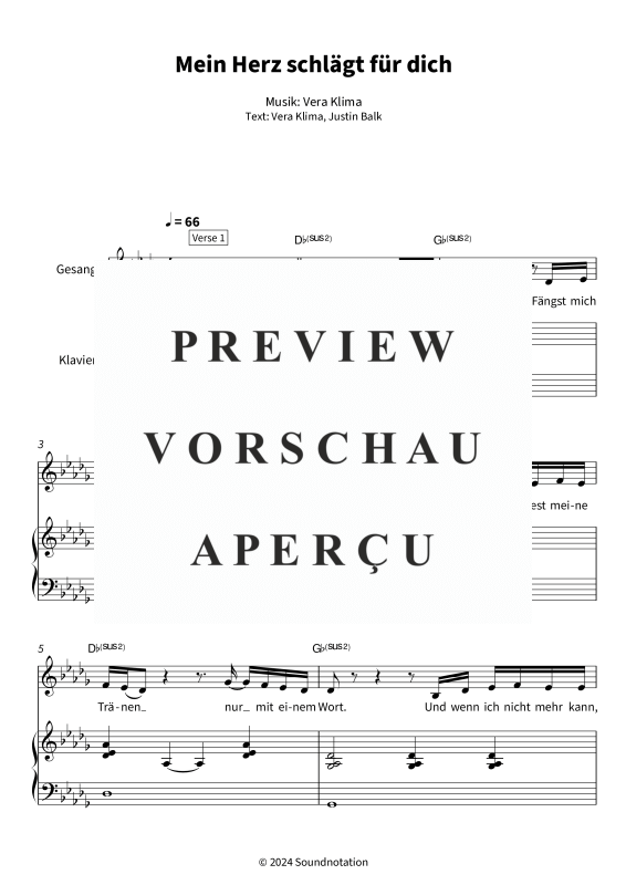 gallery: Mein Herz schlägt für dich, Vera Klima, (voice and piano)