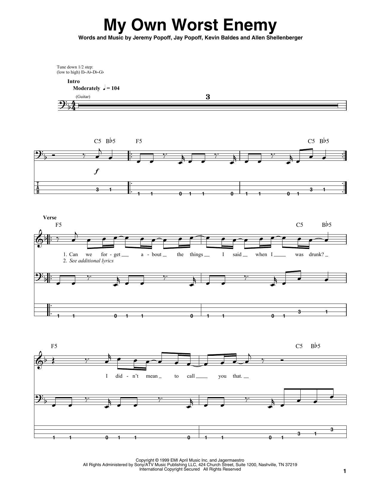 Product picture to:  My Own Worst Enemy - Lit