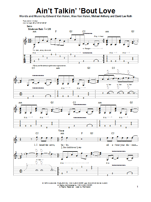 Produktbild zu:  Ain't Talkin' 'Bout Love - Van Halen