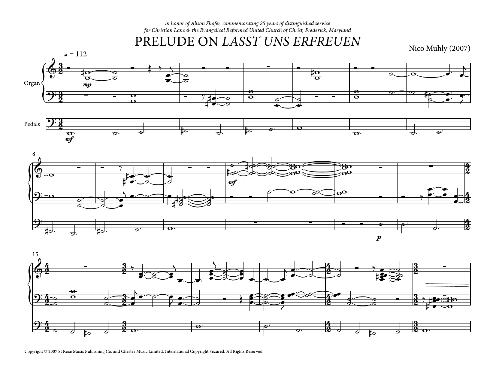 Product gallery: Page 1 of 1 Prelude On Lasst Uns Erfreuen, Nico Muhly