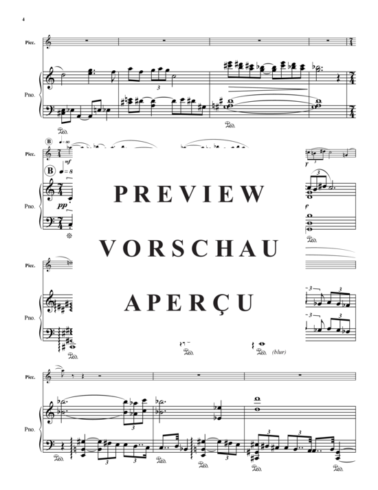 Product gallery: Page 5 of 21 Concerto , , (piccolo flute + piano)