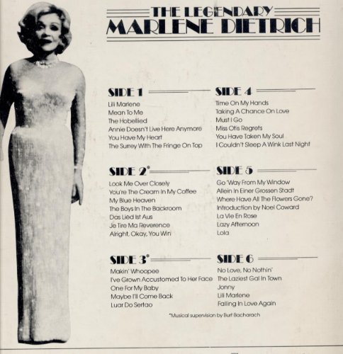 cover: Look Me Over Closely, Marlene Dietrich