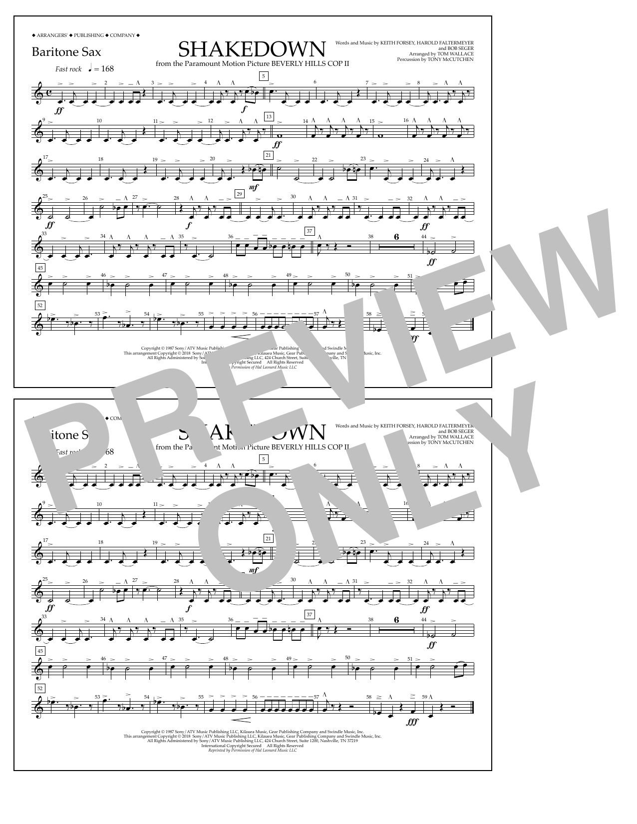 Product picture to: Shakedown - Baritone Sax