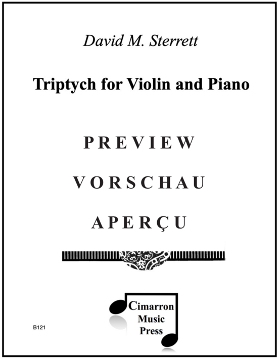 Product gallery: Page 2 of 21 Triptych for Violin and Piano , , (violin and piano)