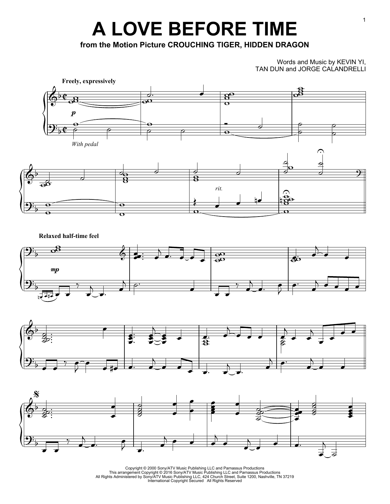 Product gallery: Page 1 of 1 A Love Before Time, Tan Dun