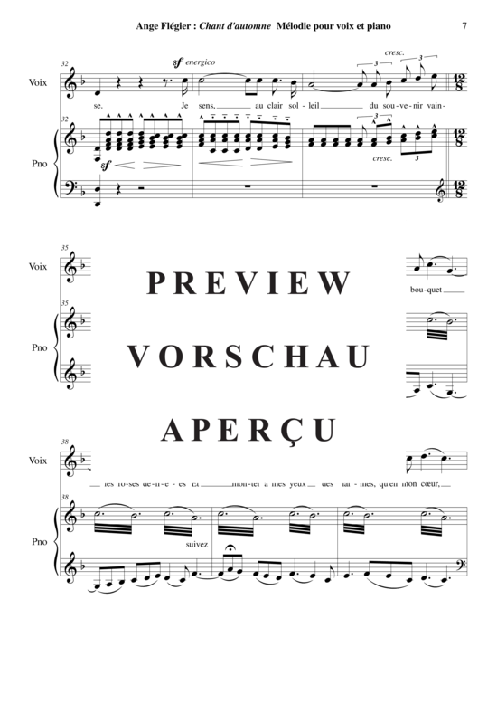 Product gallery: Page 8 of 10 Chant d'automne , , (piano + vocals high)