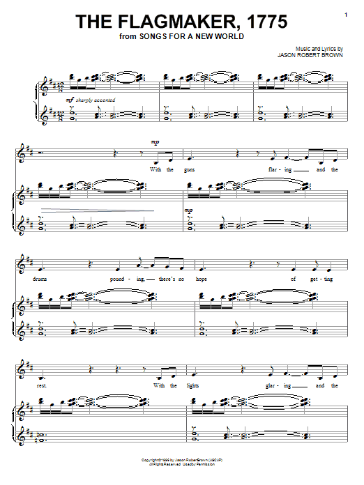 Produktbild zu: The Flagmaker, 1775 (from Songs for a New World)