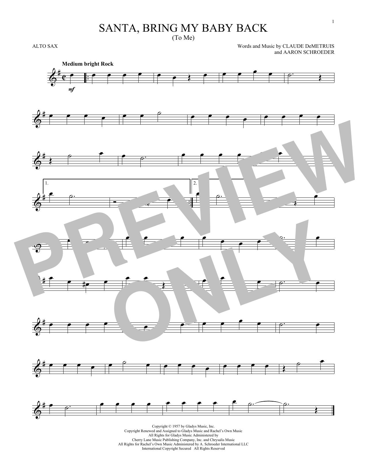 Product gallery: Page 1 of 1 Santa, Bring My Baby Back (To Me), Elvis Presley