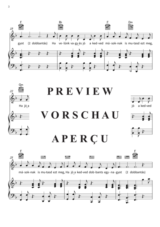 Produktgalerie: Seite 6 von 7 Ha Jó  A Kedved, Tapsolj Egy Nagyot, , (Gesang + Klavier, Gitarre)
